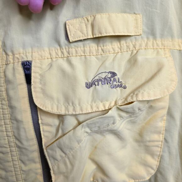 Natural Gear, Yellow Button Up Outdoors/Fisherman Shirt, Men's XL - Picture 5 of 8